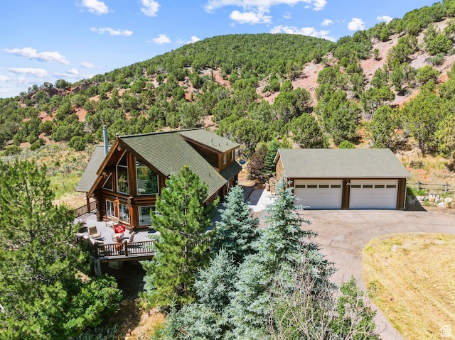 6690 N State Road 32, Peoa, UT 84061 - drone / aerial view with a forest view