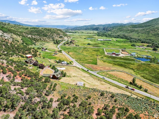 6690 N State Road 32, Peoa, UT 84061 - aerial view with a water and mountain view and a rural view