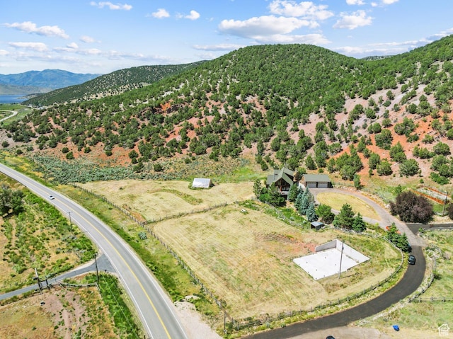 6690 N State Road 32, Peoa, UT 84061 - drone / aerial view with a mountain view