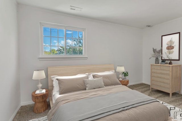 bedroom featuring carpet flooring