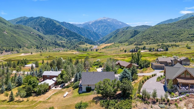 9065 Meadow Dr, Sundance, UT 84604 - drone / aerial view featuring a mountain view