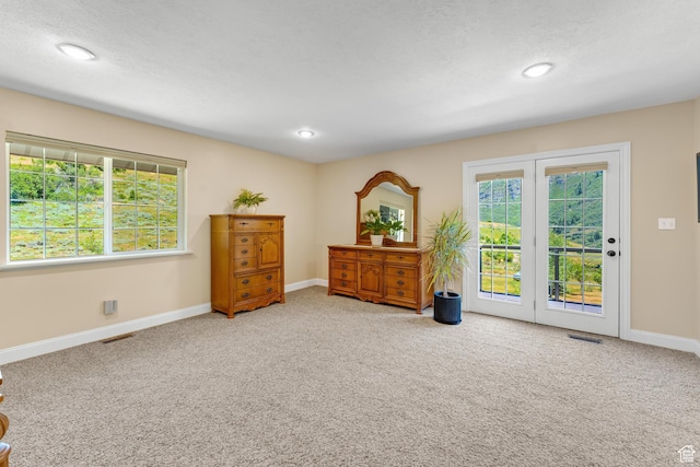 9065 Meadow Dr, Sundance, UT 84604 - sitting room with carpet flooring, baseboards, and visible vents