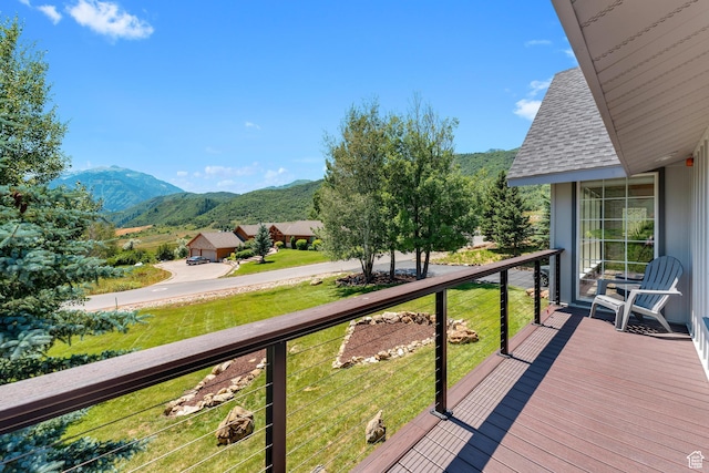 9065 Meadow Dr, Sundance, UT 84604 - deck with a mountain view