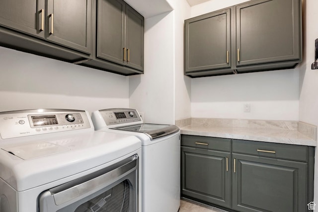 8389 N Pointe Dr, Park City, UT 84098 - washroom featuring washer and clothes dryer and cabinet space