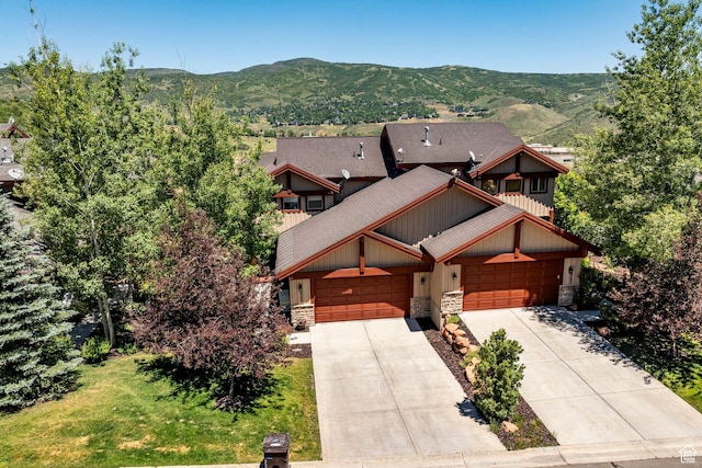 8389 N Pointe Dr, Park City, UT 84098 - drone / aerial view featuring a mountain view