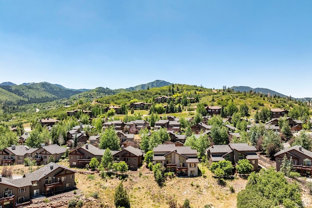 8389 N Pointe Dr, Park City, UT 84098 - drone / aerial view featuring a mountain view and a residential view