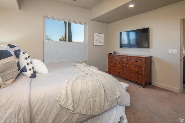 bedroom featuring carpet floors