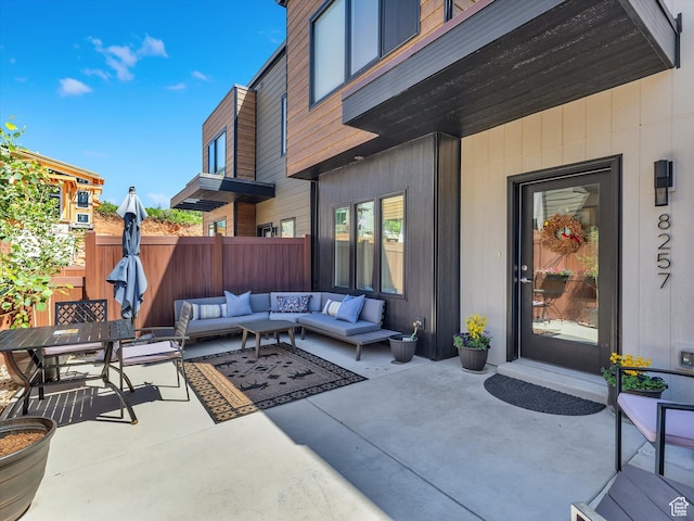 8257 N Sandalwood Ln, Park City, UT 84098 - view of patio / terrace featuring an outdoor hangout area