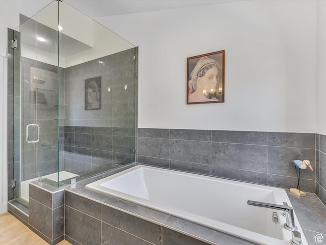 8257 N Sandalwood Ln, Park City, UT 84098 - bathroom featuring separate shower and tub