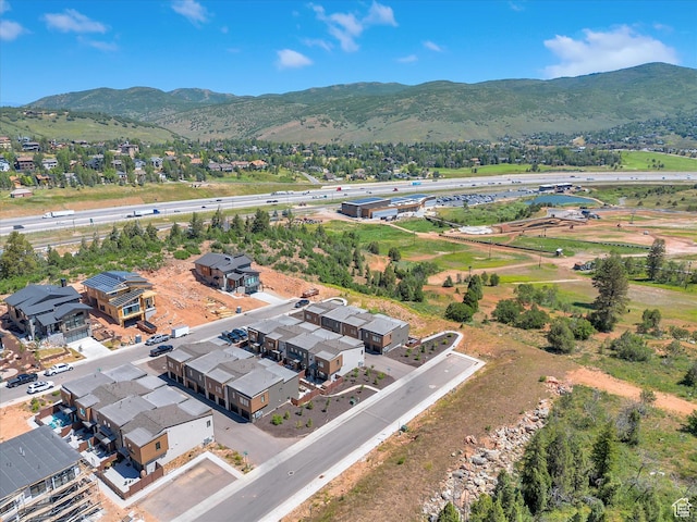 8257 N Sandalwood Ln, Park City, UT 84098 - drone / aerial view with a mountain view
