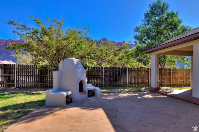 4119 Valle Del Sol Dr, Moab, UT 84532 - view of patio / terrace with a fenced backyard