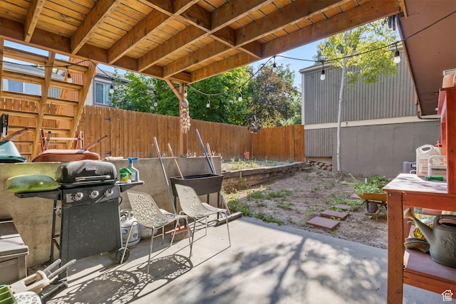 view of patio / terrace featuring area for grilling