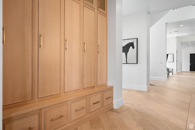 3905 S Quarry Ridge Dr, St George, UT 84790 - mudroom with light hardwood / wood-style floors