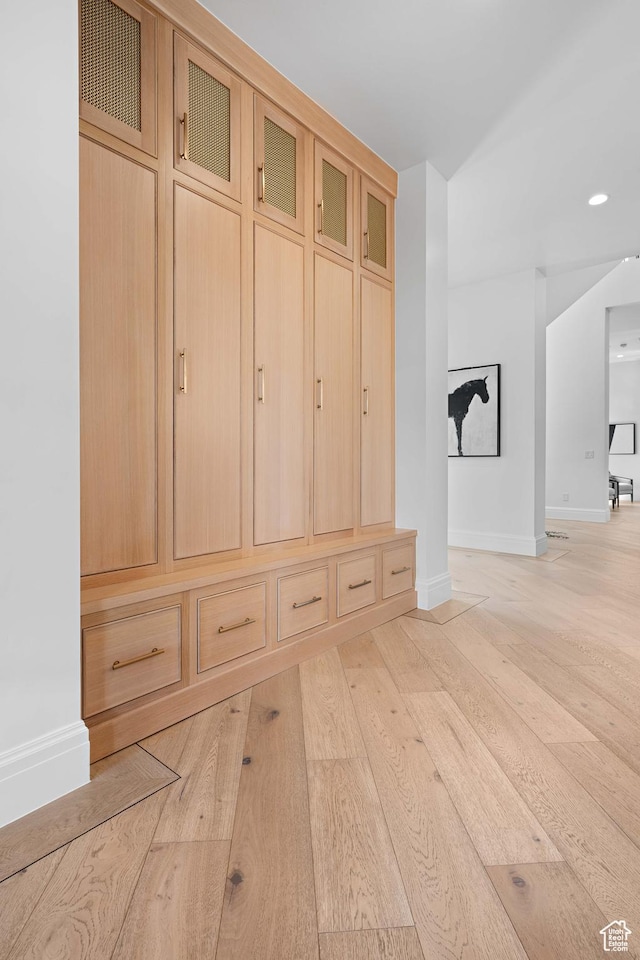 3905 S Quarry Ridge Dr, St George, UT 84790 - mudroom with light wood-type flooring