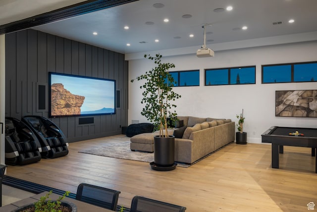 3905 S Quarry Ridge Dr, St George, UT 84790 - cinema with pool table and light hardwood / wood-style floors