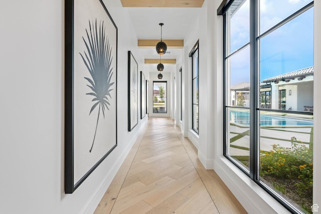 3905 S Quarry Ridge Dr, St George, UT 84790 - corridor with light hardwood / wood-style floors