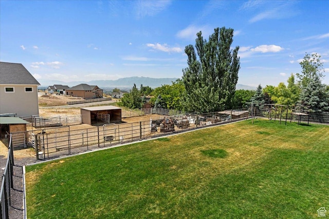 898 E 260 N, Hyde Park, UT 84318 - view of yard with a mountain view and an outdoor structure