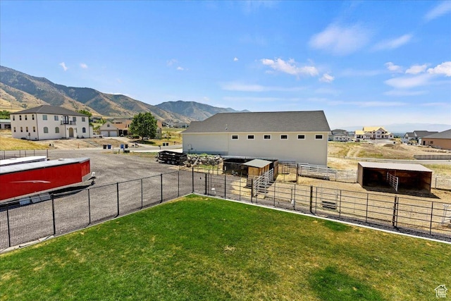 898 E 260 N, Hyde Park, UT 84318 - view of yard with a mountain view and an outdoor structure