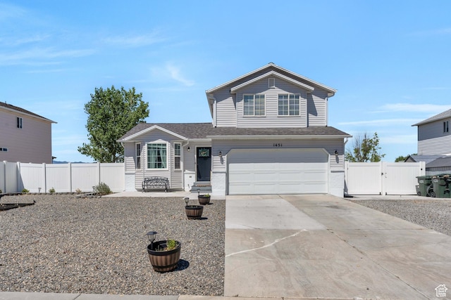 front facade featuring a garage