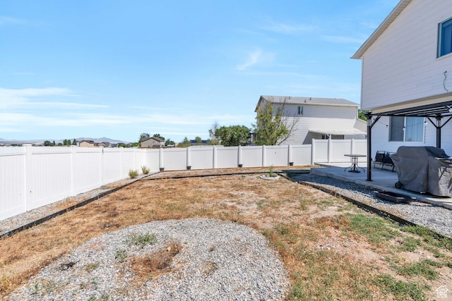 view of yard featuring a patio area