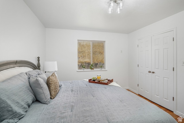 1662 E Ridgefield Rd, Spanish Fork, UT 84660 - bedroom with a closet and hardwood / wood-style flooring