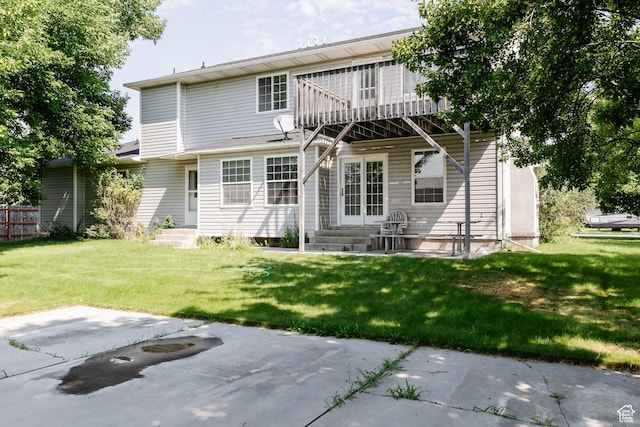 596 Eagle Dr, Preston, ID 83263 - back of house featuring a yard and a patio area