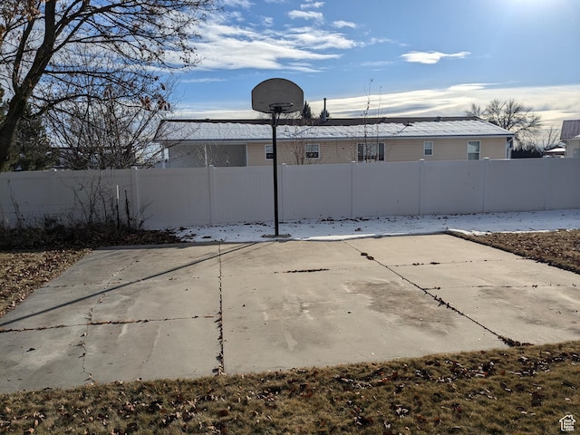 596 Eagle Dr, Preston, ID 83263 - view of patio / terrace featuring basketball court