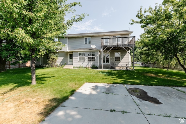 596 Eagle Dr, Preston, ID 83263 - rear view of house featuring a yard and a patio