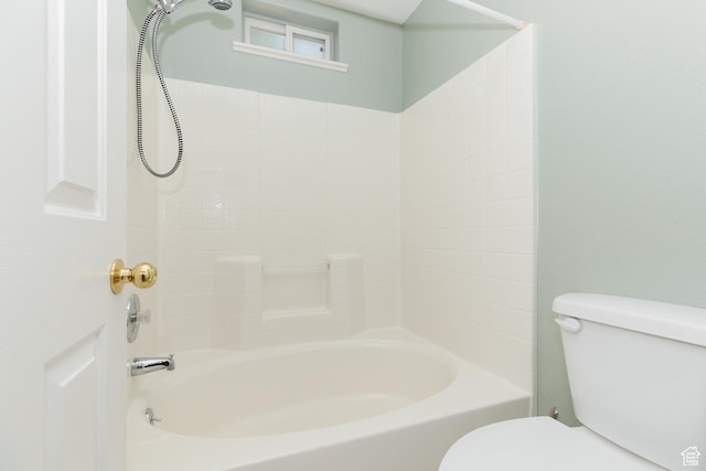 596 Eagle Dr, Preston, ID 83263 - bathroom featuring toilet and shower / bathing tub combination
