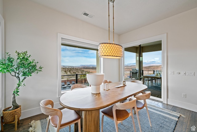 6026 S Zen Trail Way, St George, UT 84790 - dining room featuring dark hardwood / wood-style floors