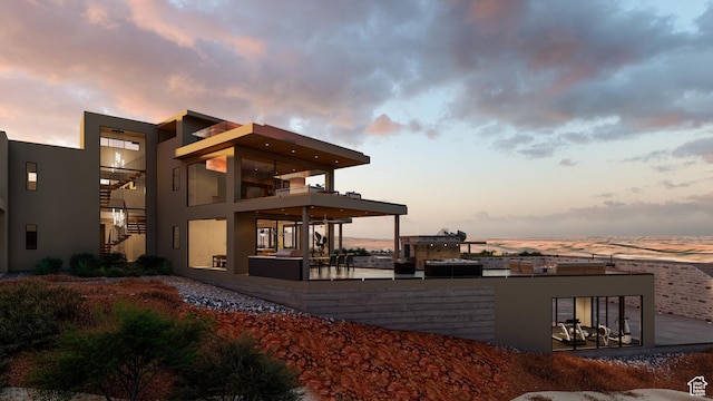 1272 N Hillside Way, Santa Clara, UT 84765 - view of property exterior at dusk
