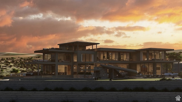 1272 N Hillside Way, Santa Clara, UT 84765 - view of back house at dusk