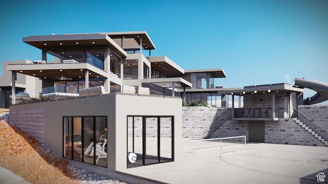 1272 N Hillside Way, Santa Clara, UT 84765 - view of rear view of house