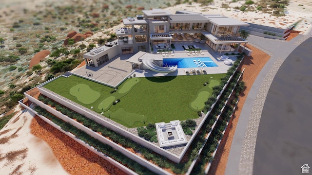 1272 N Hillside Way, Santa Clara, UT 84765 - birds eye view of property