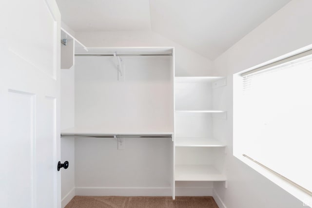 9829 N Aaron Ave Unit 213, Eagle Mountain, UT 84005 - spacious closet with lofted ceiling and light colored carpet