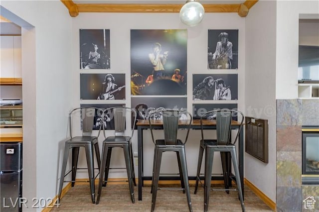 223 Hunter Ridge Rd Unit B303, Brian Head, UT 84719 - bar featuring black fridge
