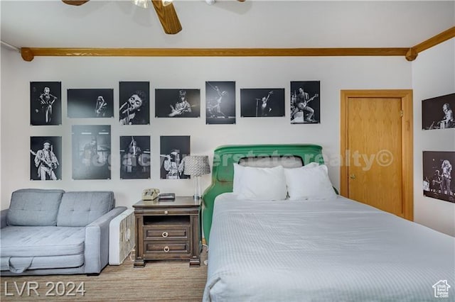 223 Hunter Ridge Rd Unit B303, Brian Head, UT 84719 - bedroom with ceiling fan