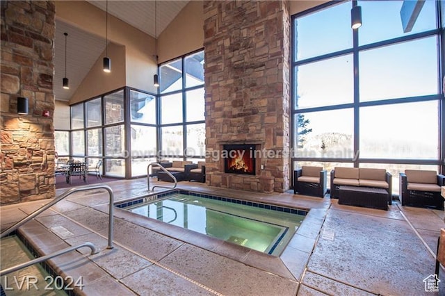 223 Hunter Ridge Rd Unit B303, Brian Head, UT 84719 - view of swimming pool featuring an indoor in ground hot tub