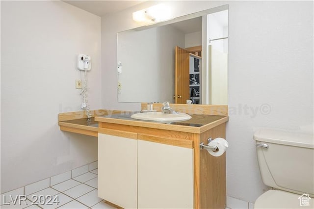 223 Hunter Ridge Rd Unit B303, Brian Head, UT 84719 - bathroom with vanity, tile patterned floors, and toilet