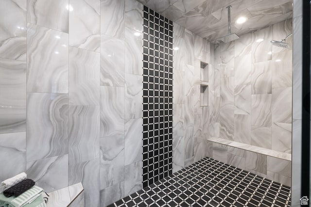 1310 Mellow Rd, Park City, UT 84060 - bathroom with tile walls and a tile shower