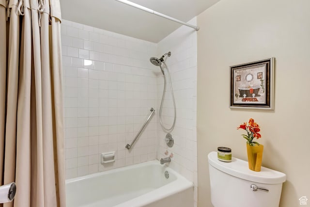 249 S 700 E Unit 58, Salt Lake City, UT 84102 - bathroom featuring shower / tub combo with curtain and toilet