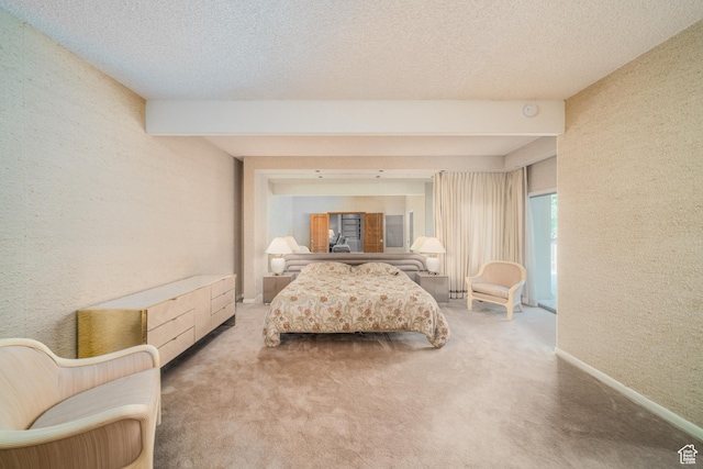 975 N 1600 E, Logan, UT 84321 - bedroom featuring carpet floors, a textured wall, and a textured ceiling