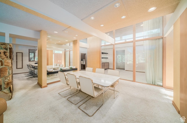 975 N 1600 E, Logan, UT 84321 - carpeted dining room with wallpapered walls and recessed lighting