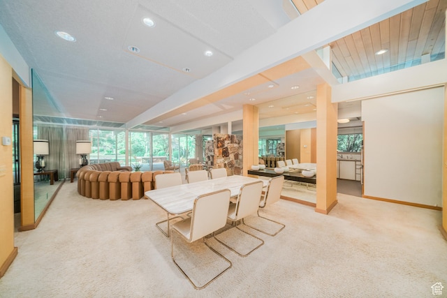 975 N 1600 E, Logan, UT 84321 - carpeted dining space with baseboards and recessed lighting
