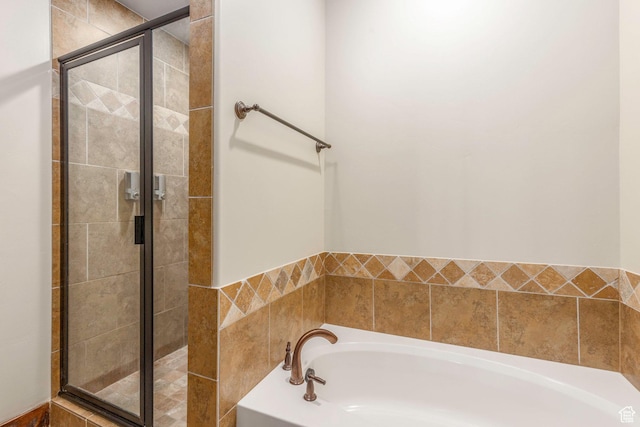 14160 N Council Fire Trl, Heber City, UT 84032 - bathroom with a garden tub and a stall shower