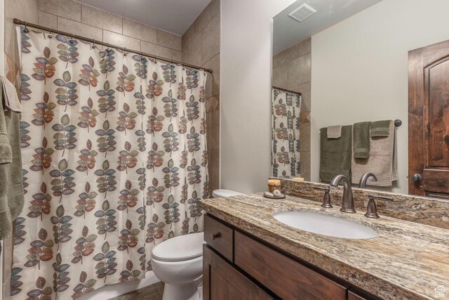 14160 N Council Fire Trl, Heber City, UT 84032 - full bath with toilet, vanity, and a shower with shower curtain