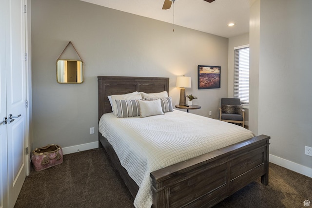 635 W 0470 N, Moab, UT 84532 - carpeted bedroom with ceiling fan