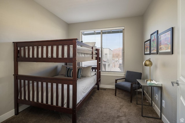 635 W 0470 N, Moab, UT 84532 - carpeted bedroom with lofted ceiling and multiple windows