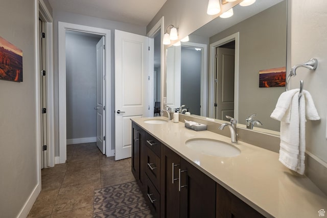 635 W 0470 N, Moab, UT 84532 - bathroom with vanity and tile patterned flooring