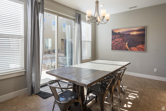 635 W 0470 N, Moab, UT 84532 - tiled dining area with a notable chandelier